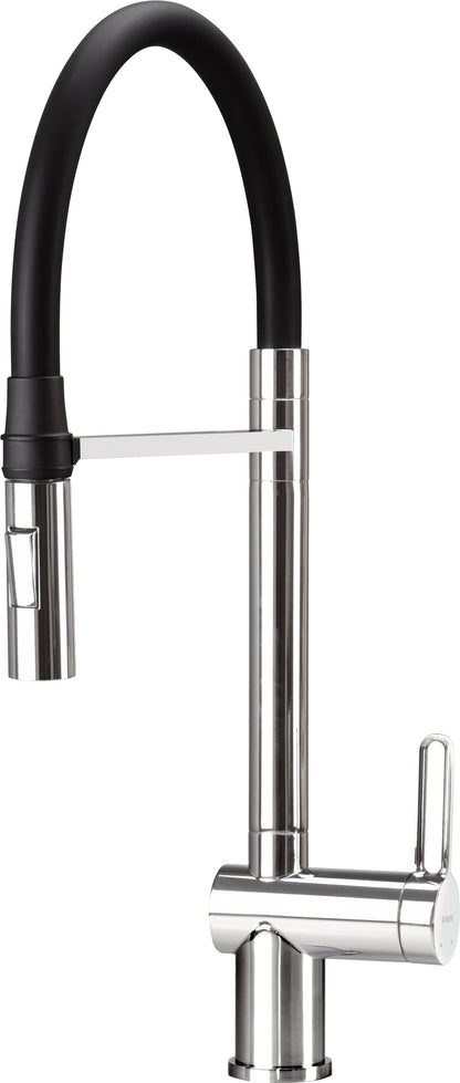 Kitchen tap, with elastic spout - 2 stream types