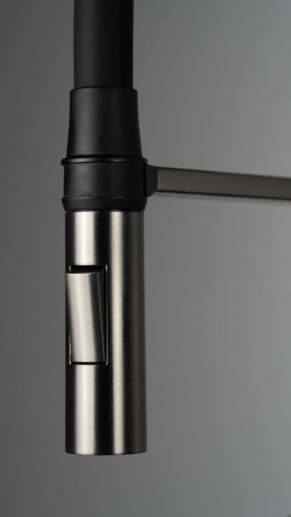 Kitchen tap, with elastic spout - 2 stream types