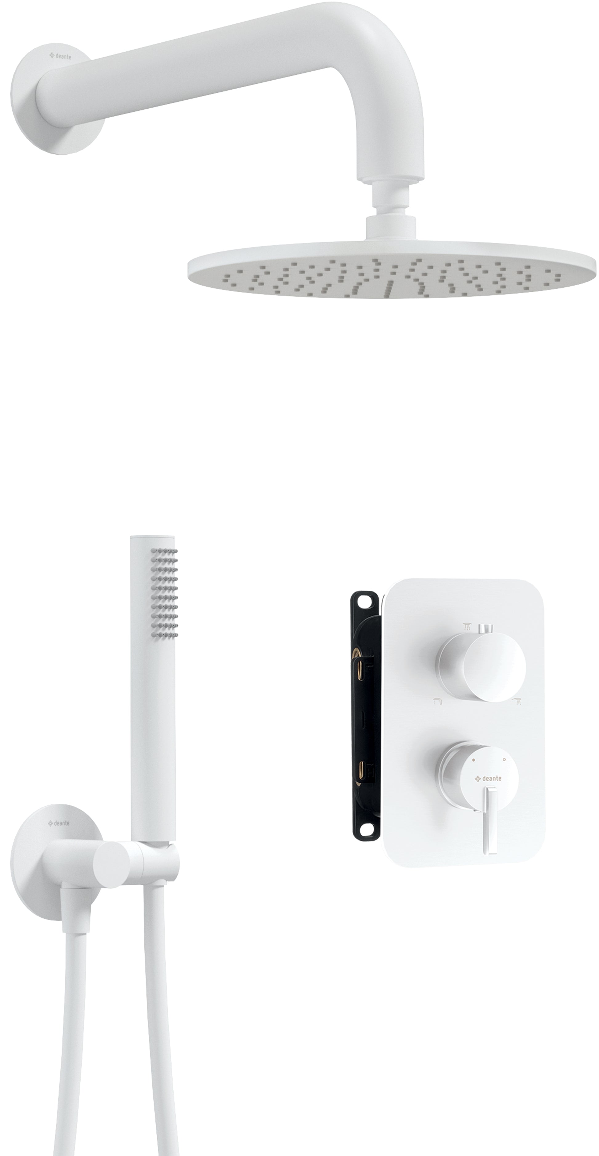 Concealed shower set, with mixer BOX - with a shower head