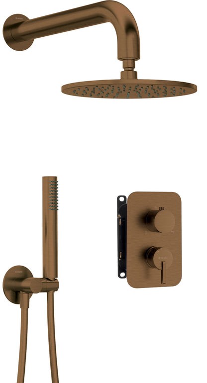 Concealed shower set, with mixer BOX - with a shower head