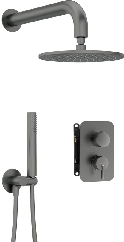 Concealed shower set, with mixer BOX - with a shower head