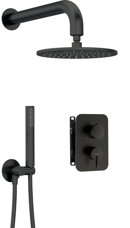 Concealed shower set, with mixer BOX - with a shower head