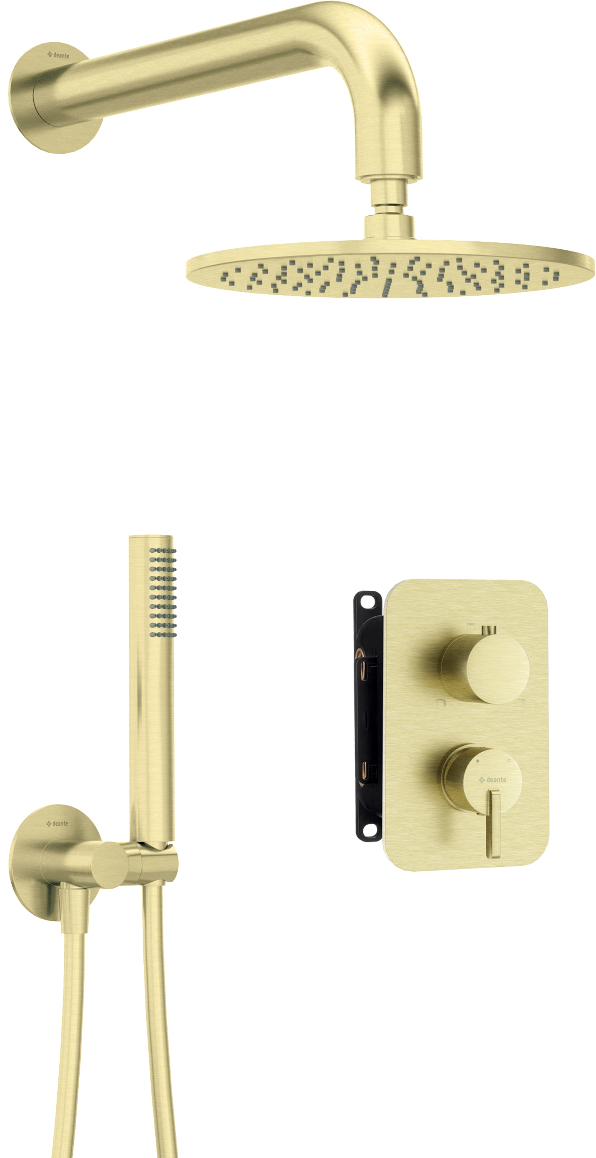 Concealed shower set, with mixer BOX - with a shower head