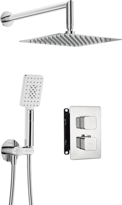 Concealed shower set, with thermostatic BOX