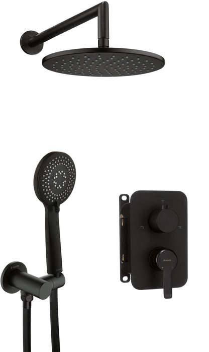 Concealed shower set, with mixer BOX