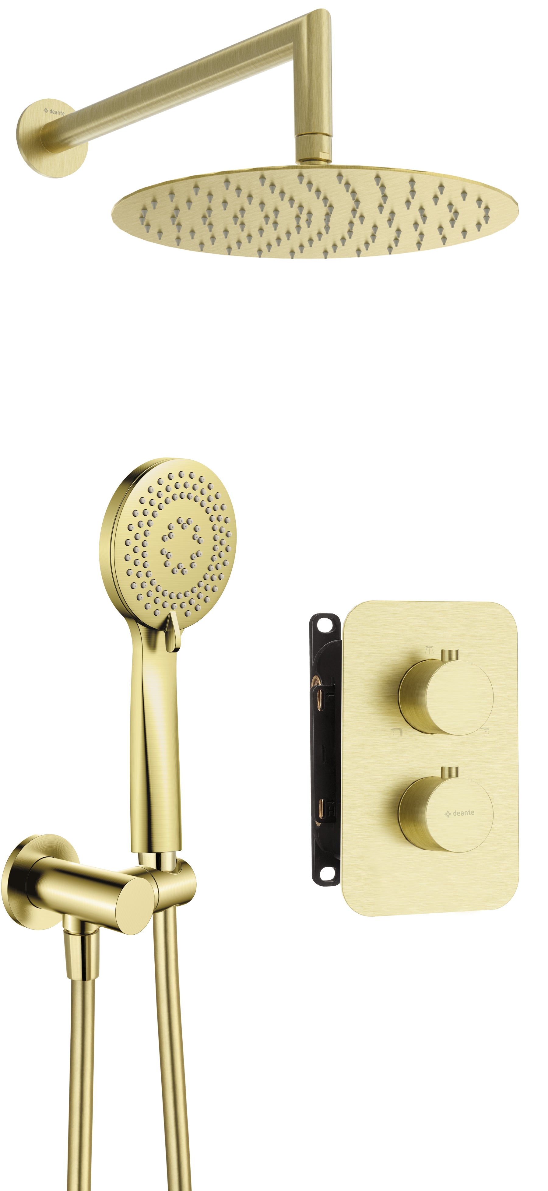 Concealed shower set, with thermostatic BOX