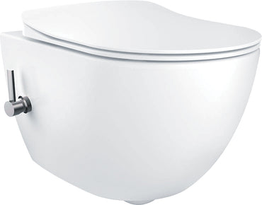 Toilet bowl, with bidet function - with mixer tap