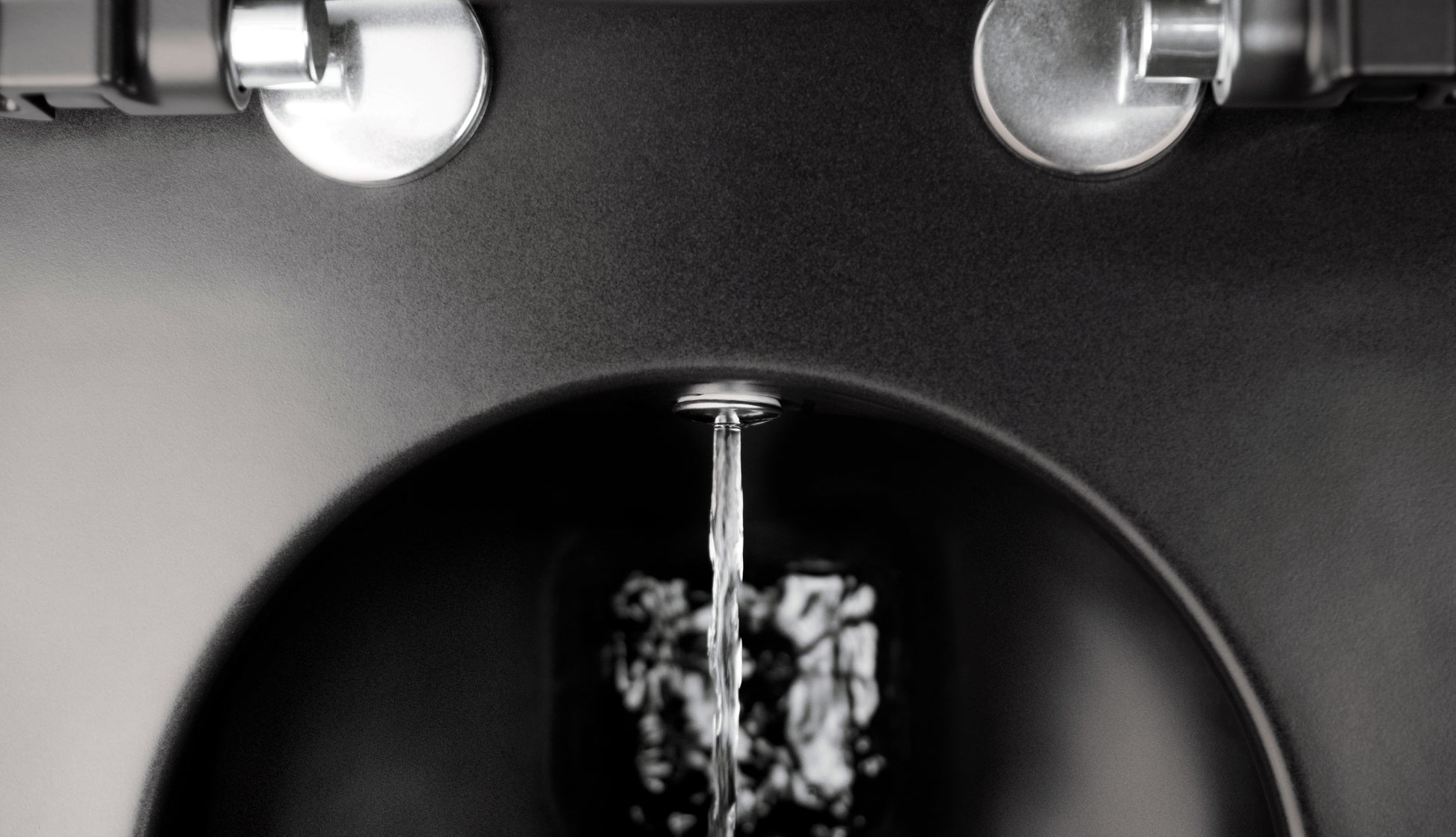 Toilet bowl, with bidet function - with mixer tap