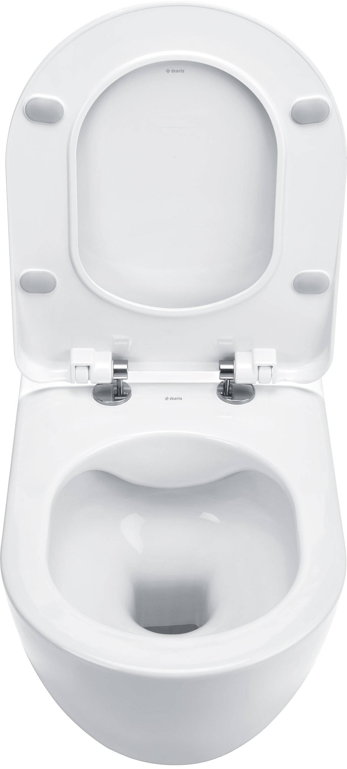 Toilet bowl, with seat, rimless