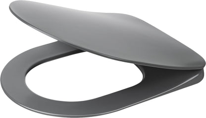 Toilet seat, slim, soft-closing