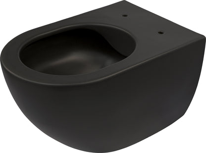 Toilet bowl, wall-mounted, rimless