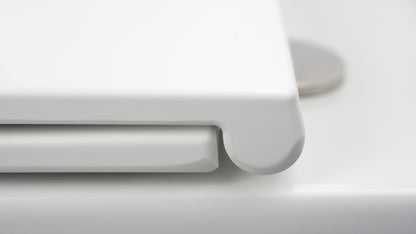 Toilet bowl, close-coupled, rimless