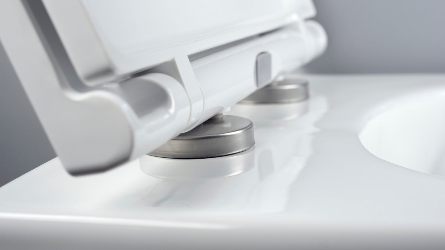 Toilet bowl, with seat, rimless - Swirl flushing