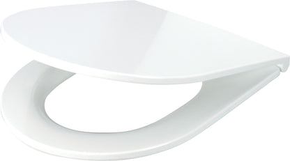 Toilet seat, slim, soft-closing