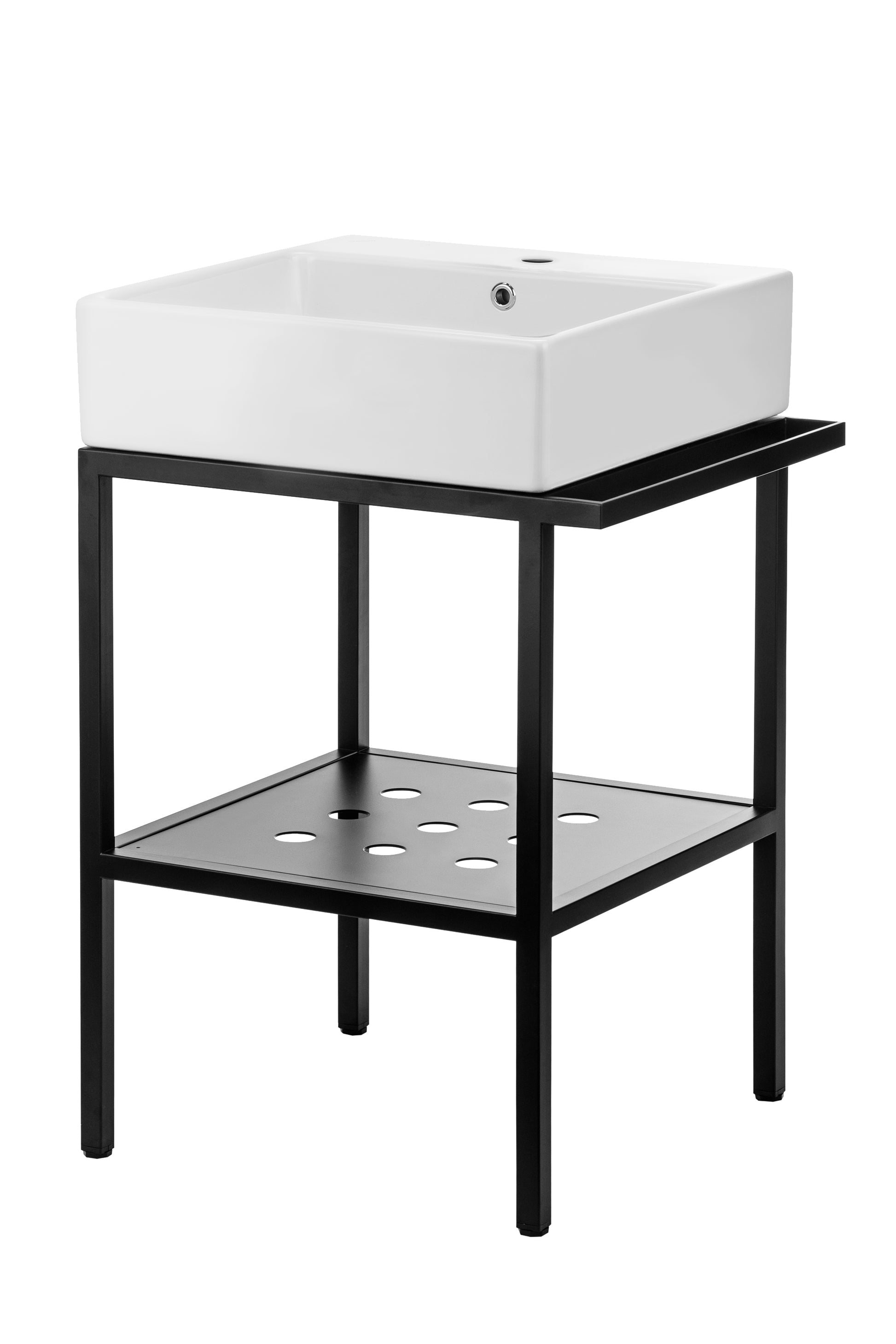 Standing bathroom console, with washbasin - 56.5x40 cm