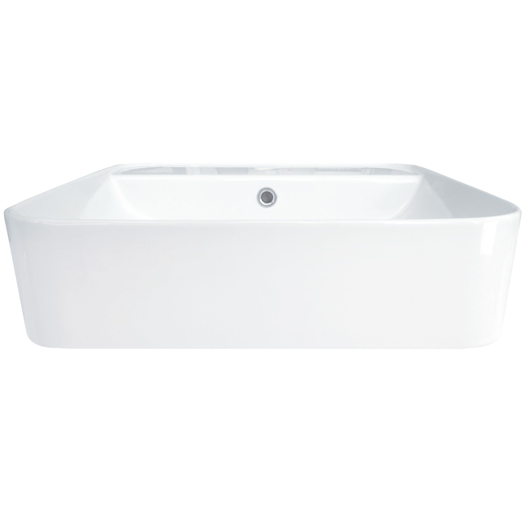 Ceramic washbasin, countertop/wall-mounted, with tap shelf
