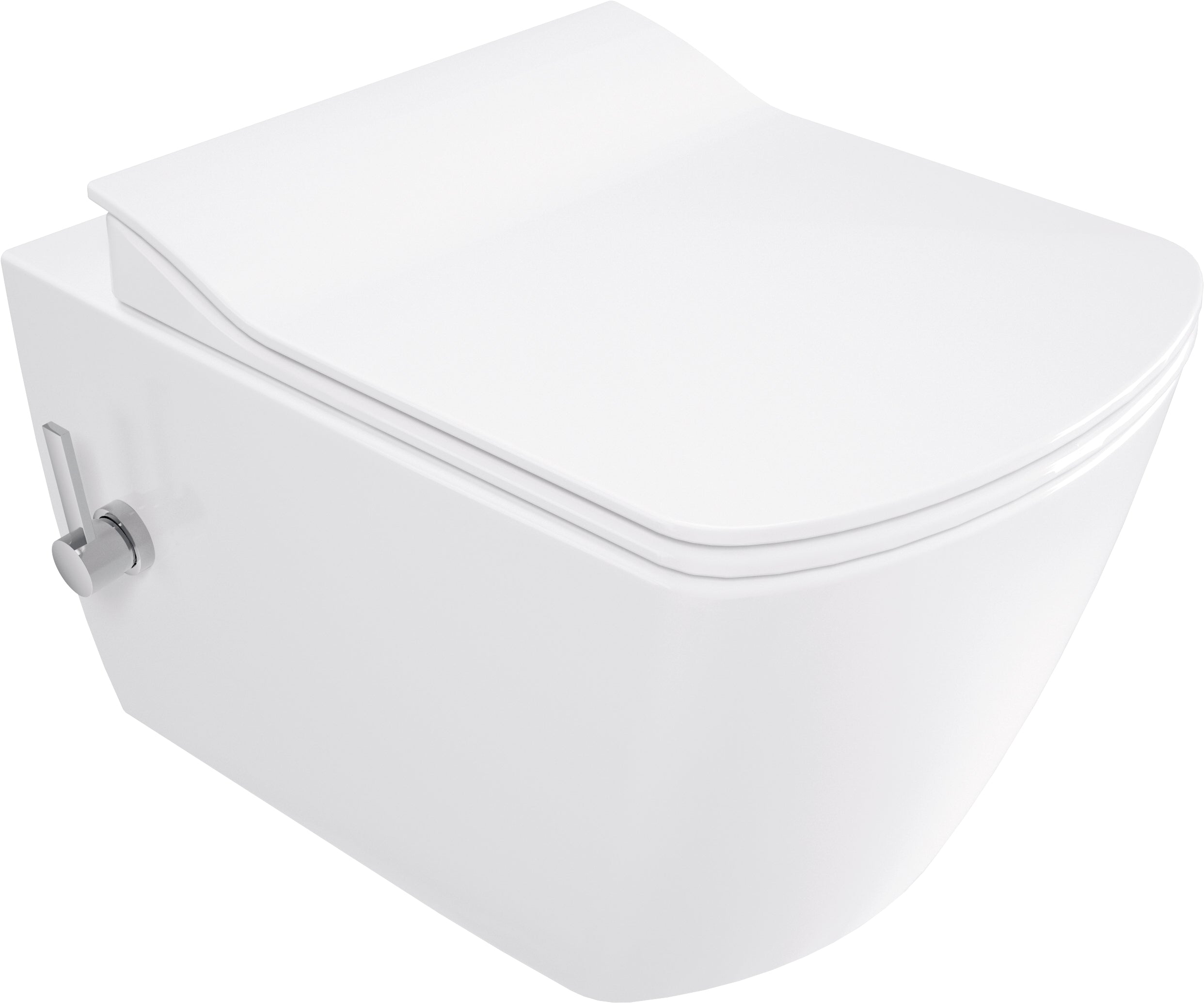 Toilet bowl, with bidet function - with mixer tap