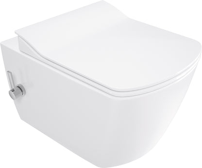 Toilet bowl, with bidet function - with mixer tap