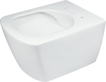 Toilet bowl, wall-mounted, rimless