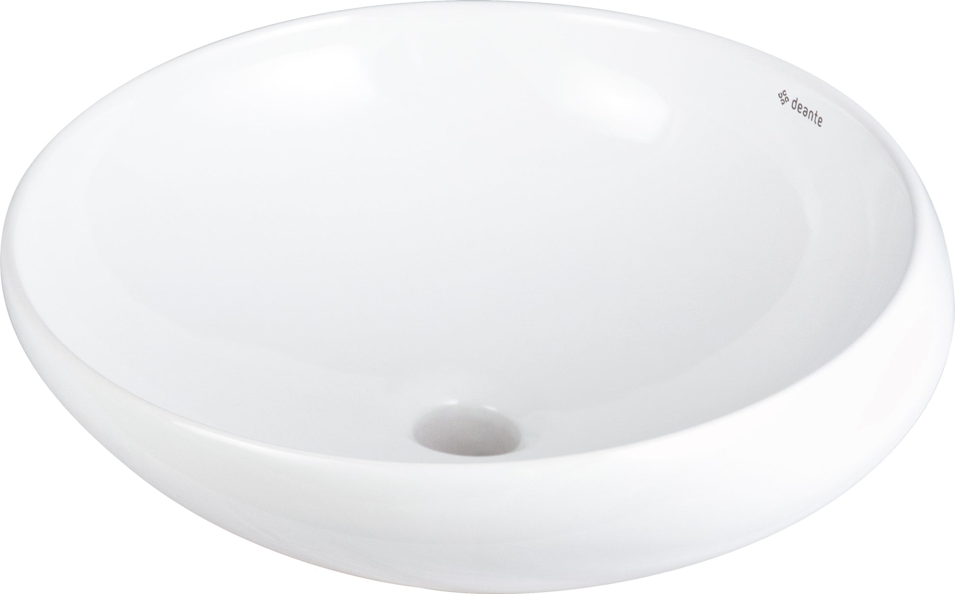 Ceramic washbasin, countertop, asymmetrical