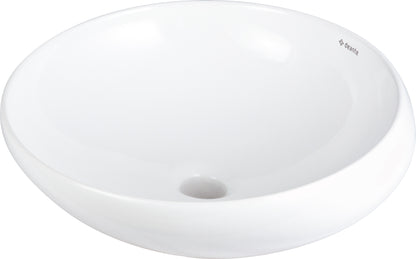 Ceramic washbasin, countertop, asymmetrical