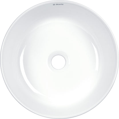 Ceramic washbasin, countertop, asymmetrical