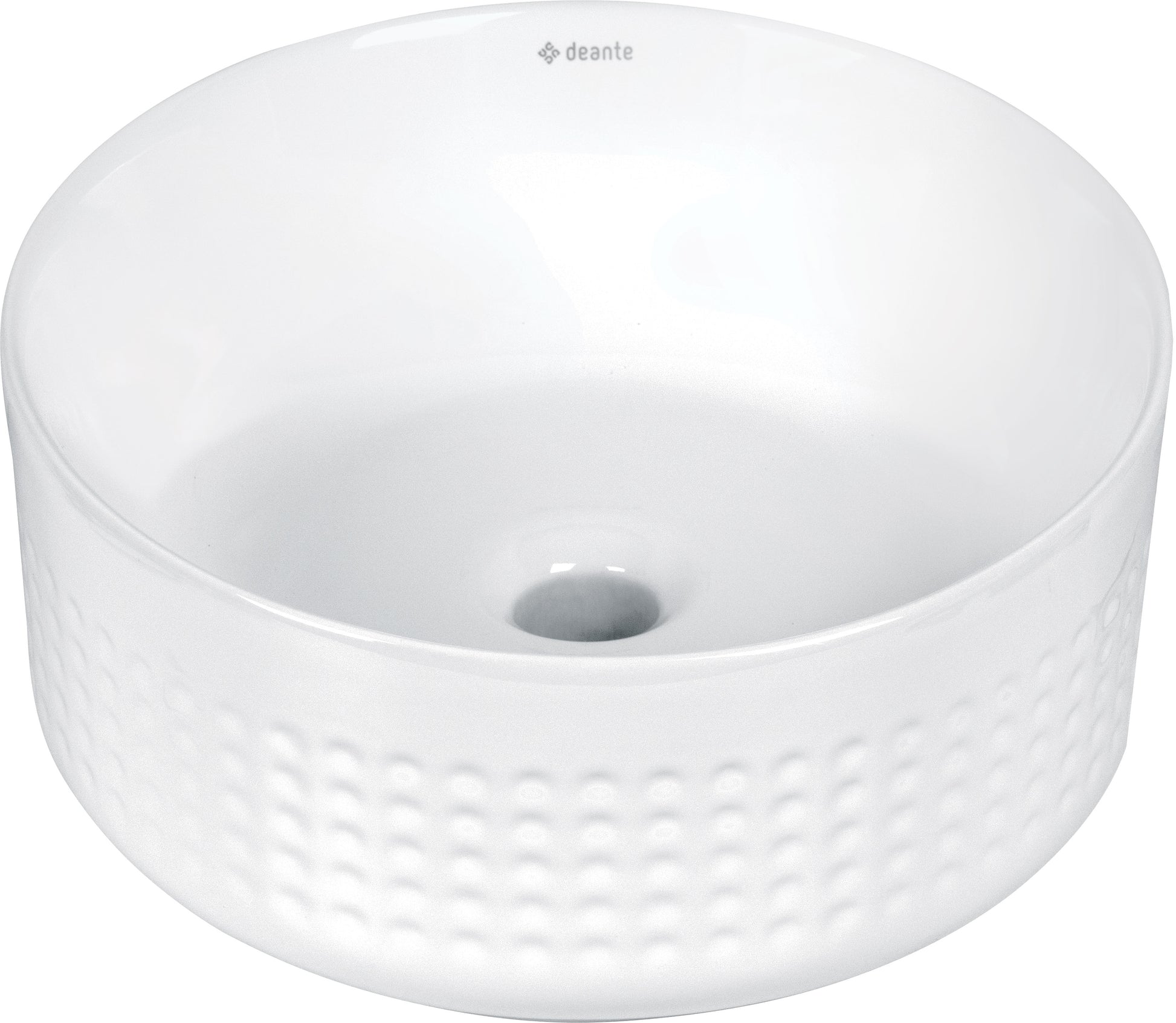 Ceramic washbasin, countertop, asymmetrical
