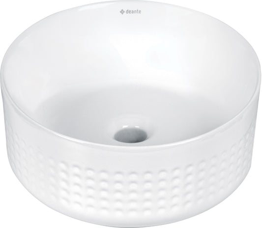 Ceramic washbasin, countertop, asymmetrical