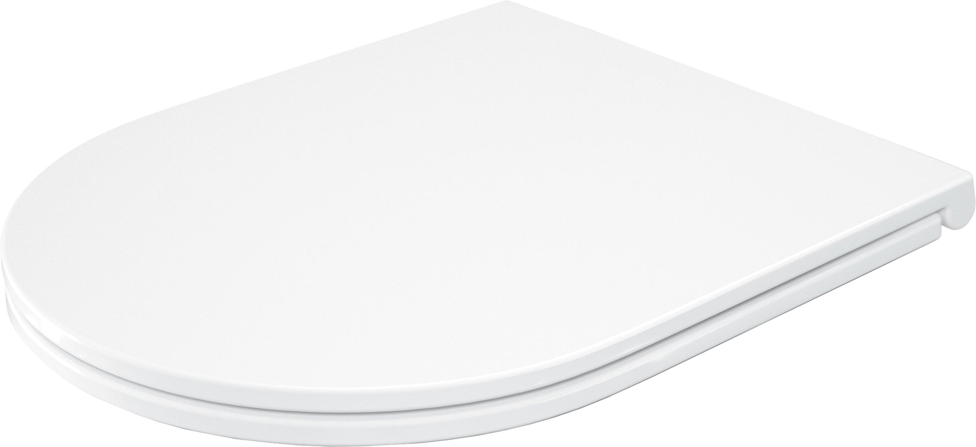 Toilet seat, slim, soft-closing
