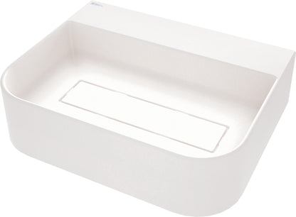 Granite washbasin, countertop, with tap shelf - with cover plate
