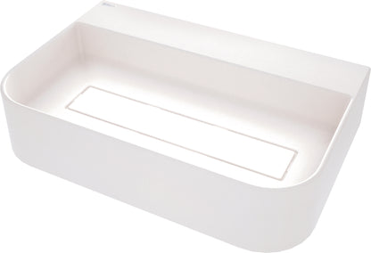 Granite washbasin, countertop, with tap shelf - with cover plate