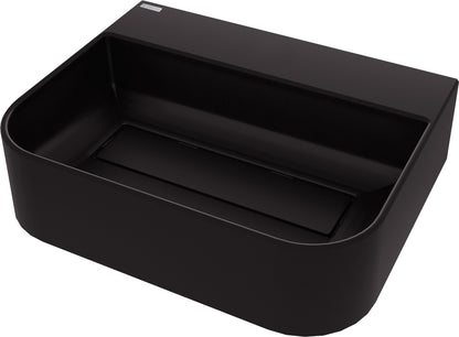 Granite washbasin, countertop, with tap shelf - with cover plate