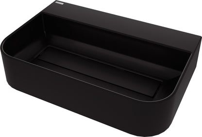 Granite washbasin, countertop, with tap shelf - with cover plate