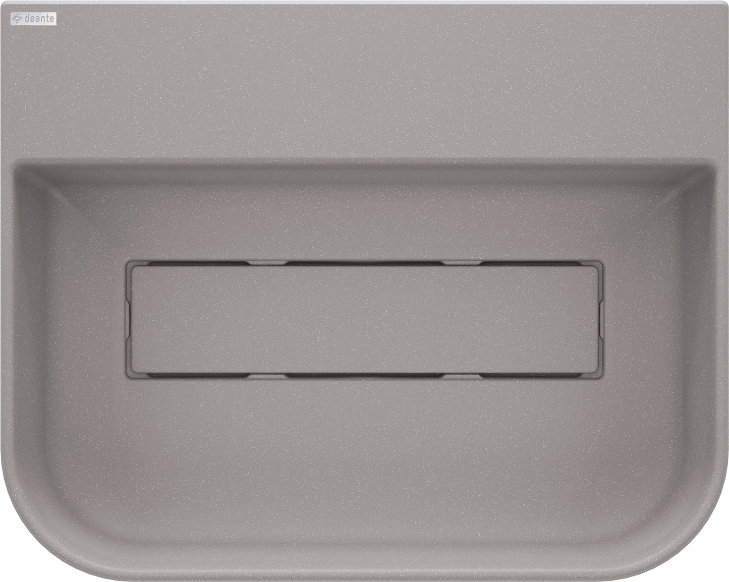 Granite washbasin, countertop, with tap shelf - with cover plate