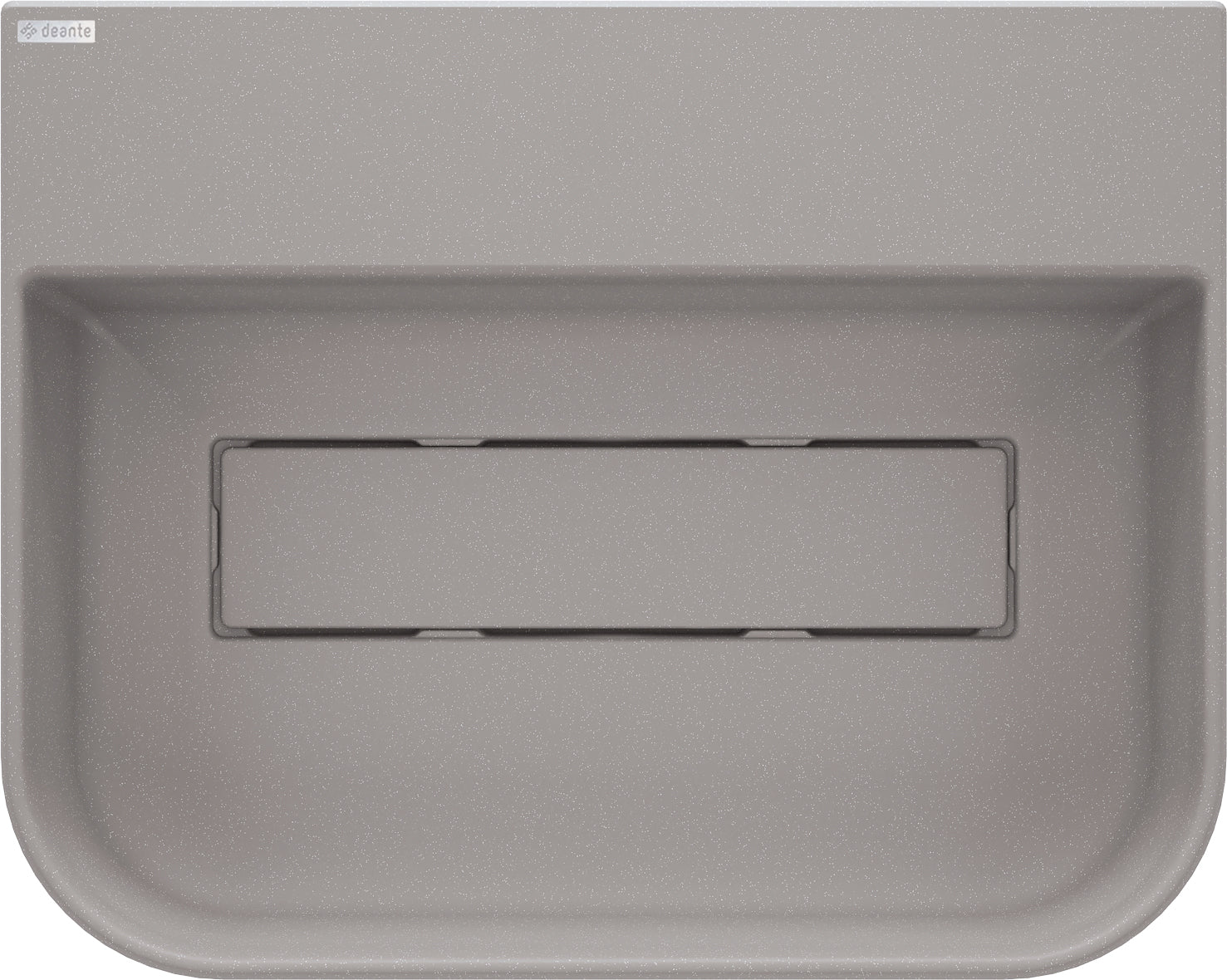 Granite washbasin, countertop, with tap shelf - with cover plate