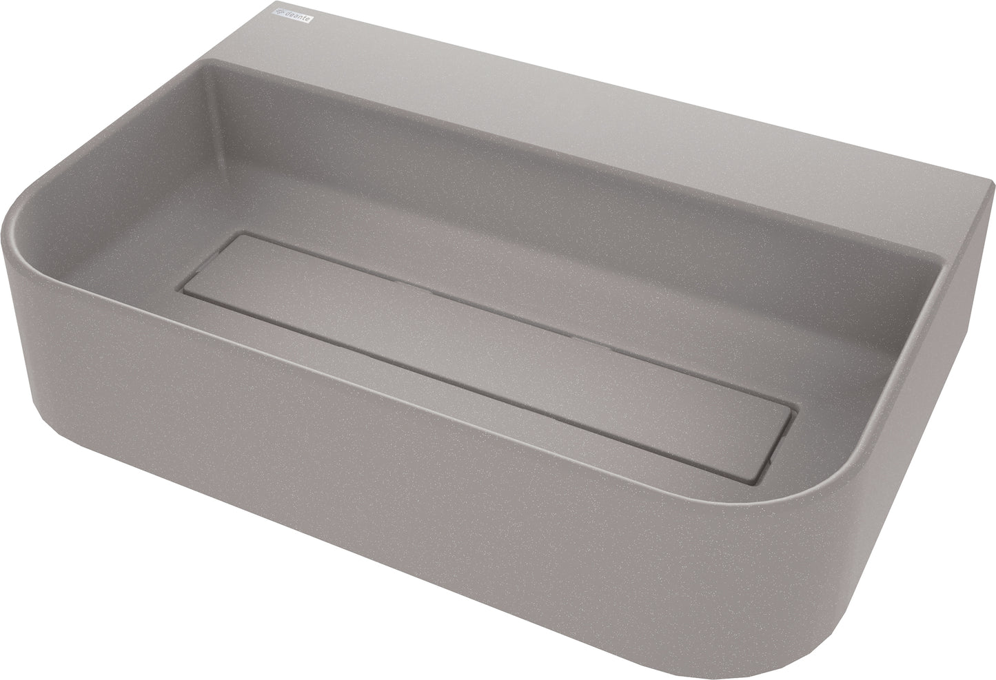 Granite washbasin, countertop, with tap shelf - with cover plate