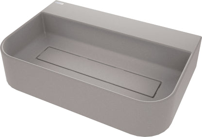 Granite washbasin, countertop, with tap shelf - with cover plate