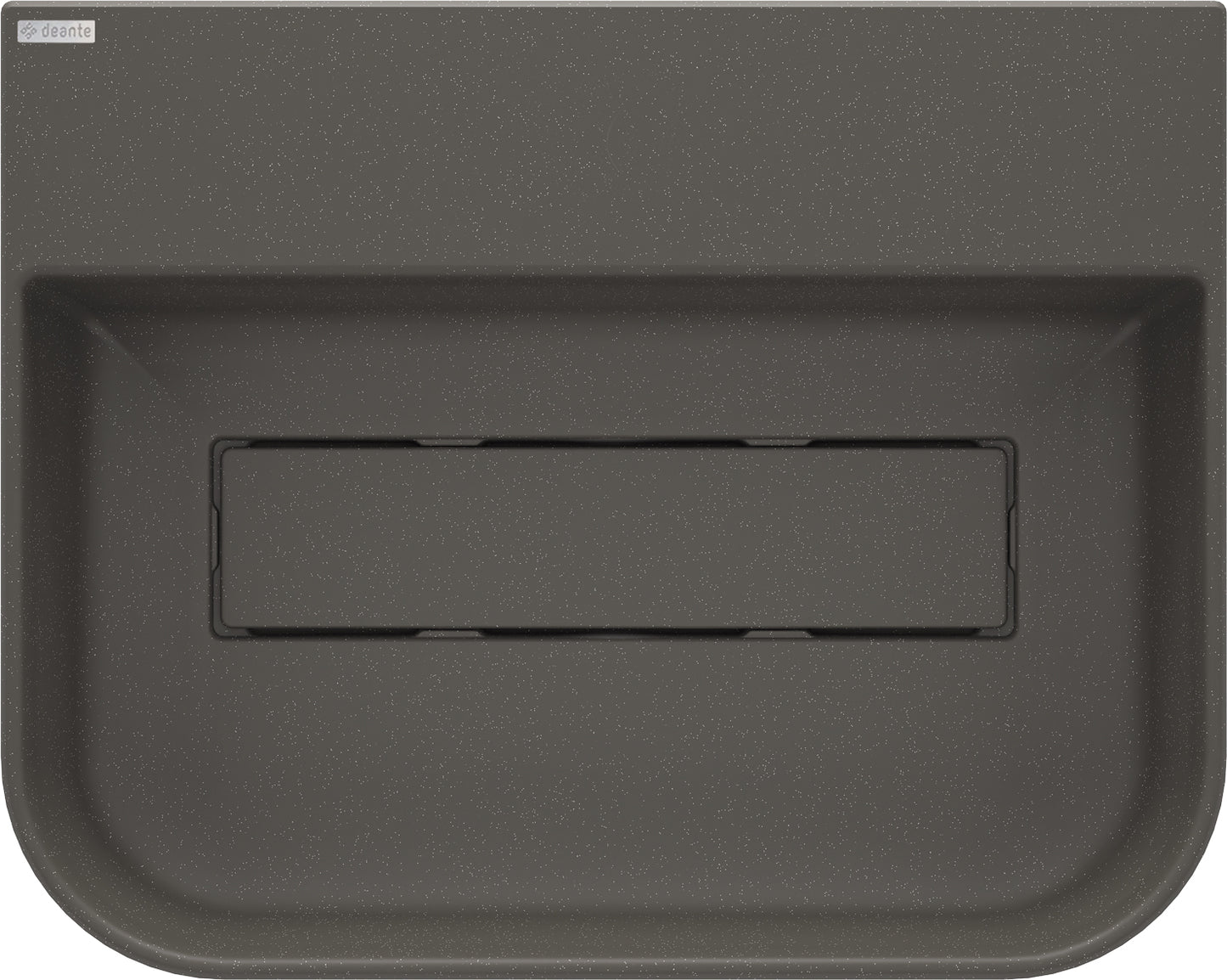 Granite washbasin, countertop, with tap shelf - with cover plate