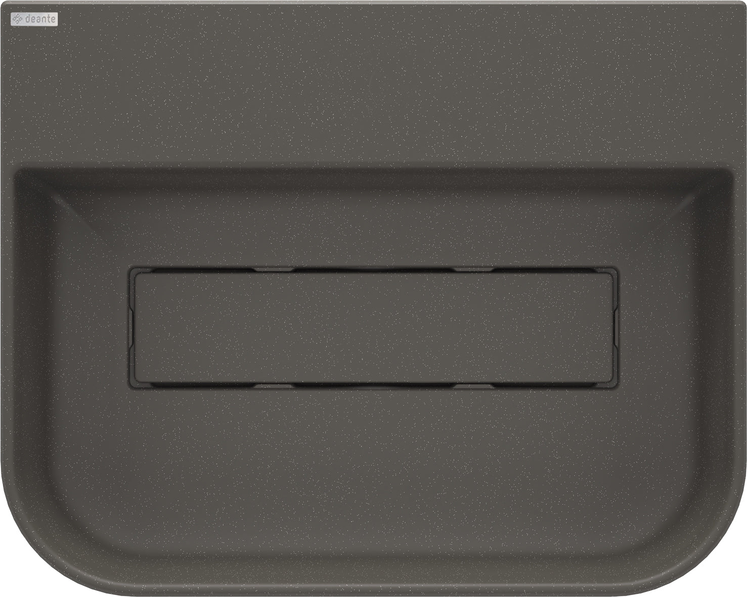 Granite washbasin, countertop, with tap shelf - with cover plate