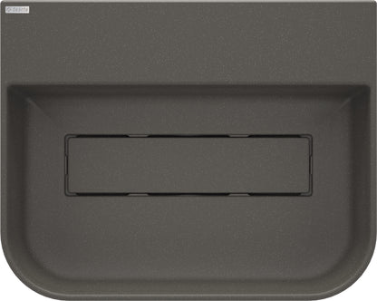Granite washbasin, countertop, with tap shelf - with cover plate