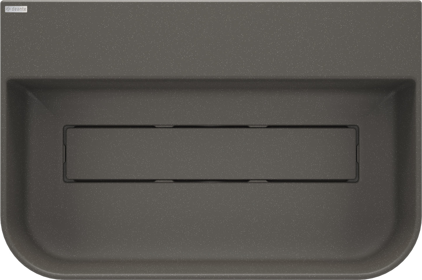 Granite washbasin, countertop, with tap shelf - with cover plate