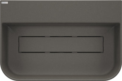 Granite washbasin, countertop, with tap shelf - with cover plate