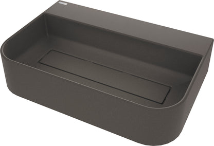 Granite washbasin, countertop, with tap shelf - with cover plate