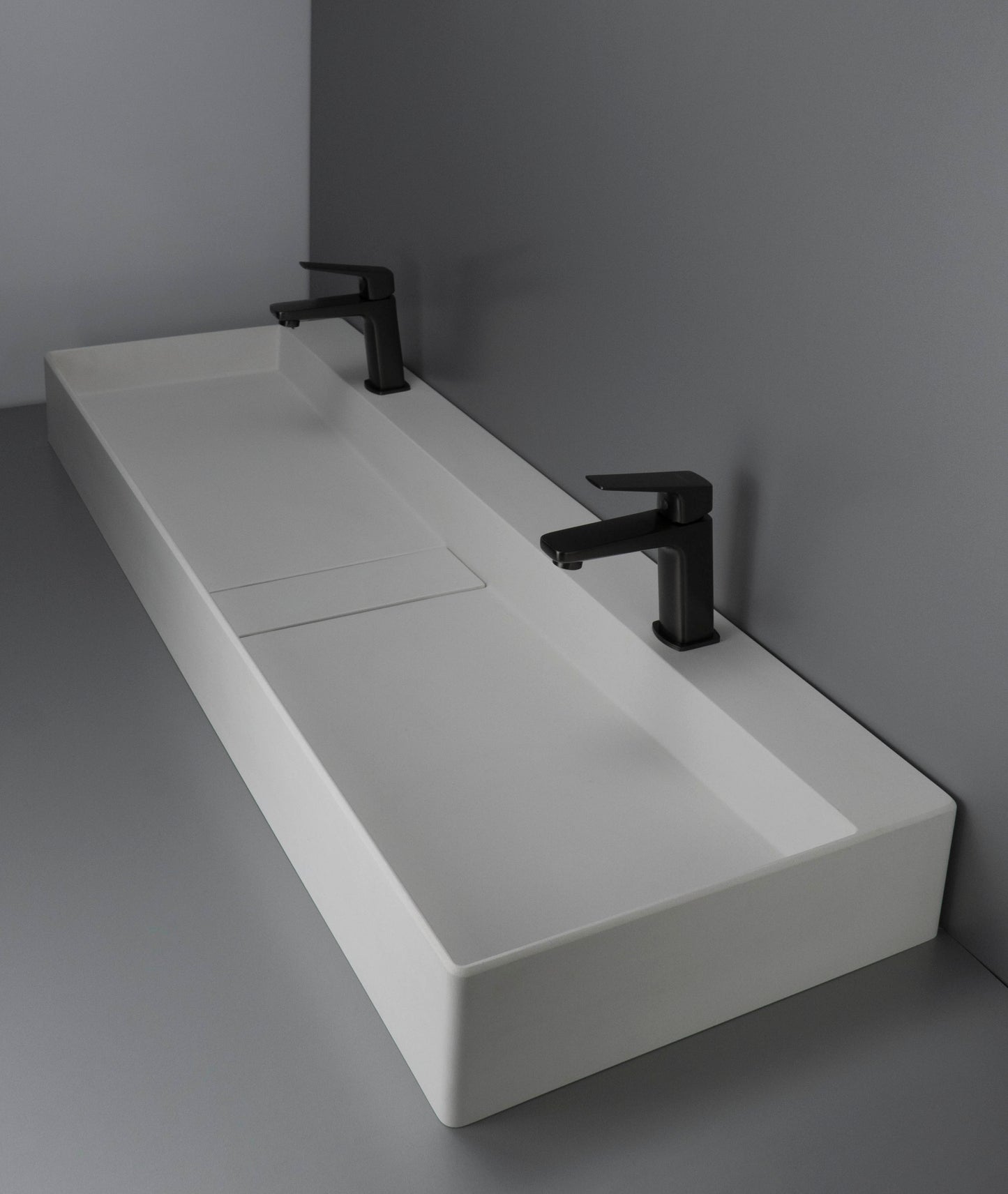 Granite washbasin, countertop - with cover plate