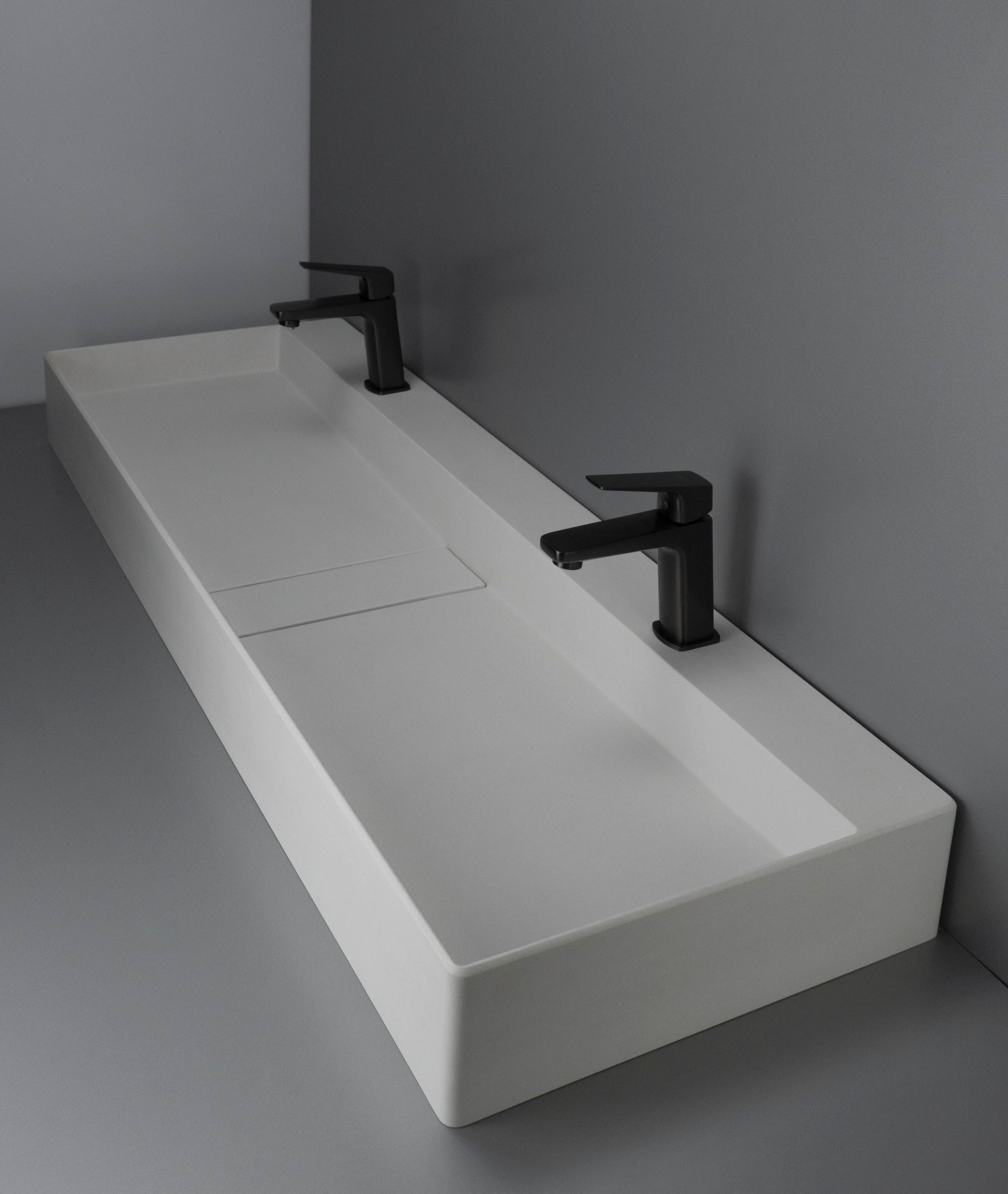 Granite washbasin, countertop - with cover plate