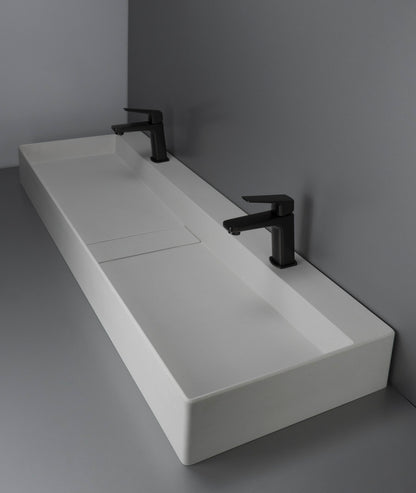 Granite washbasin, countertop - with cover plate