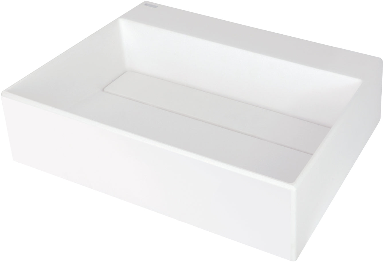 Granite washbasin, countertop, with tap shelf - with cover plate