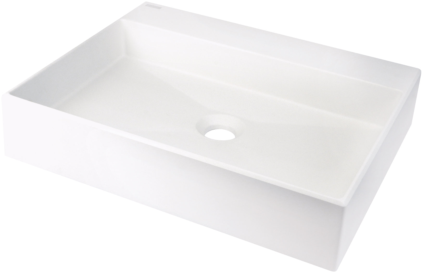 Granite washbasin, countertop, with tap shelf - 500x400 mm