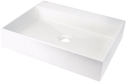 Granite washbasin, countertop, with tap shelf - 500x400 mm