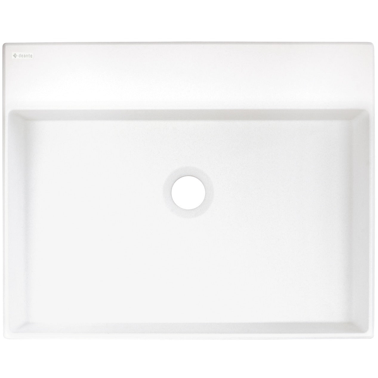 Granite washbasin, countertop, with tap shelf - 500x400 mm